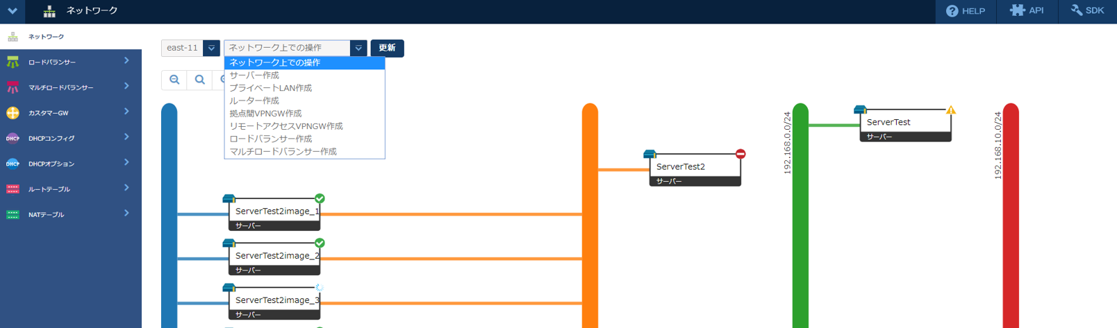 拠点間VPNゲートウェイ作成